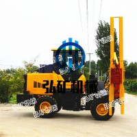供应高速护栏打桩机 液压公路护栏打桩机