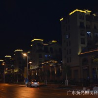 小区楼梯夜景灯光照明工程