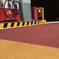 彩色市政道路 公交车 自行车安全防滑路面 亨龙供应