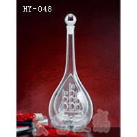 内蒙古玻璃工艺酒瓶|宏艺玻璃公司|接受订制玻璃工艺酒瓶