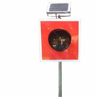 太阳能车档显示器 铁路撞墙信号灯 铁路轨道土档灯