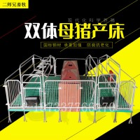 双体母猪产床两用一体母猪产床热镀锌养猪设备