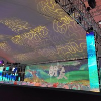 全息纱幕 投影纱幕 舞台宴会全息纱幕 3D立体投影纱幕工程