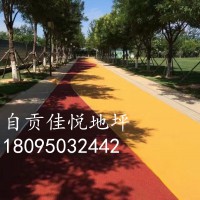雅安市彩色透水混凝土 压模地坪  彩色透水地坪