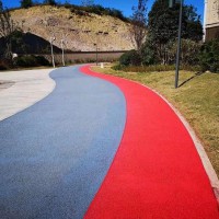 资中市透水砼材料 彩色压模地坪 彩色透水混凝土