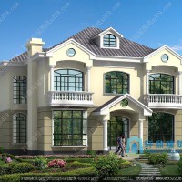 14x14米二层实用自建房别墅设计图