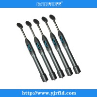 蓝牙低频伸缩杆式耳标读卡器，防水杆式鱼类扫码器