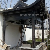 江西文青园林古建厂家直销半亭