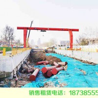 甘肃兰州龙门吊租赁电动轮胎式提梁机