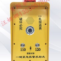 车站一键报警系统 110联网报警 一键可视对讲报警