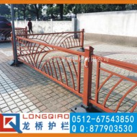 苏州花式道路护栏 公园景区弧形道路护栏 镀锌钢喷塑护栏