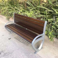 郑州厂家出售室外庭院广场防腐实木椅子公园椅