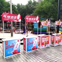 西安吸塑促销桌定制,广告展桌,铝合金拉网促销桌,促销台定做