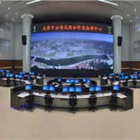 监控台模型 调度指挥台 监控操作台2联效果图