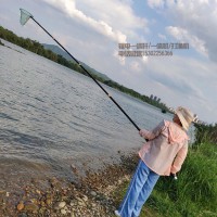 自由伸缩一体杆,锂电杆抄网,轻便隐蔽一体抄网