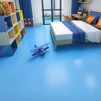 儿童房PVC地板复合地板 暖色调PVC地板 彩色地板