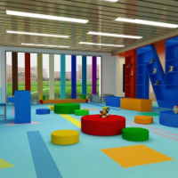 幼儿园地面塑胶价格PVC地板施工案例