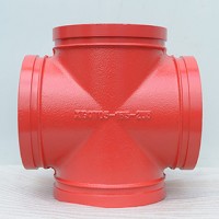 迈克沟槽管件 沟槽正四通