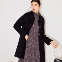专柜正品折扣女装货源昆诗兰上海壹线品牌知性大方连衣裙走批发