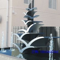 大型不锈钢雕塑定制城市广场校园抽象金属售楼部圆环景观摆件
