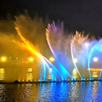 东阳水秀设备大型水上音乐喷泉大型人工湖数码跑动喷泉 山东三喜