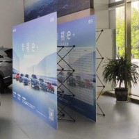 西安拉网展架定做,西安签到墙折叠伸缩背景墙喷绘海报布签名墙