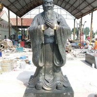 铸铜孔子雕塑名人 人物雕塑 校园历史文化人物雕塑