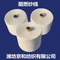 40支阻燃纱线 京和纺织阻燃涤纶纱 针织面料用纱 竹节纱