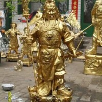 玻璃钢关公铸铜武财神摆件关二爷关羽招财公司酒店铺开业供奉雕塑