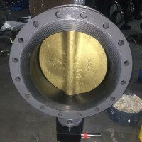 跃正船用法兰式中心型涡轮铜板蝶阀GB/T3036-94