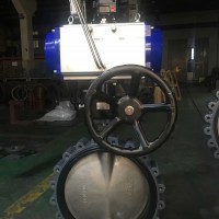跃正船用气动中心型凸耳不锈钢板蝶阀GB/T3036-94