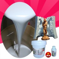仿真玉石器工艺品倒模硅胶材料 乳白色模具硅胶
