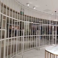 地铁站高铁站飞机场水晶折叠门河北任丘安装厂家