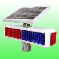 甘肃太阳能十灯爆闪灯 红蓝爆闪警示灯包邮