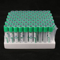 绿色管帽含肝素锂抗凝剂PET材质真空采血管_抽血管