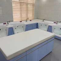 新生儿洗澡盆全套设计  婴儿洗浴设备 定制高分子游泳池