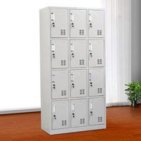 工厂直供批发 12门钢制储物柜物品管理更方便