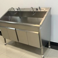 不锈钢洗手池 净化车间清洗刷手池可定制安装