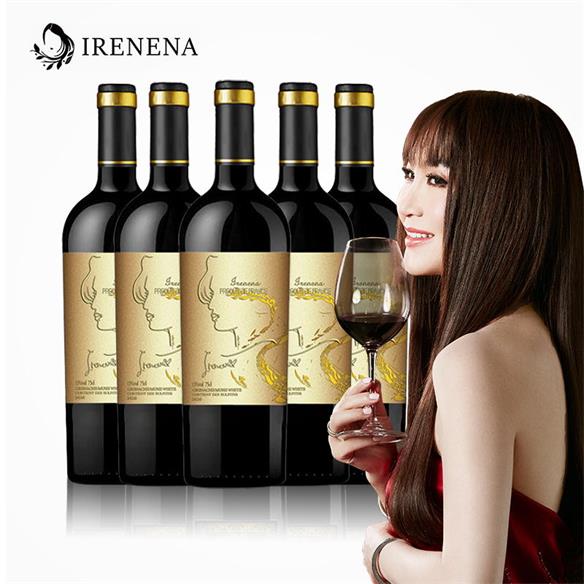 温碧霞自创IRENENA红酒VCE1号进口法国干红葡萄酒