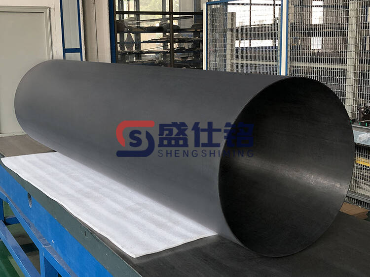 定制大口径碳纤维管材 大型设备空心筒体精密加工 高强抗形变